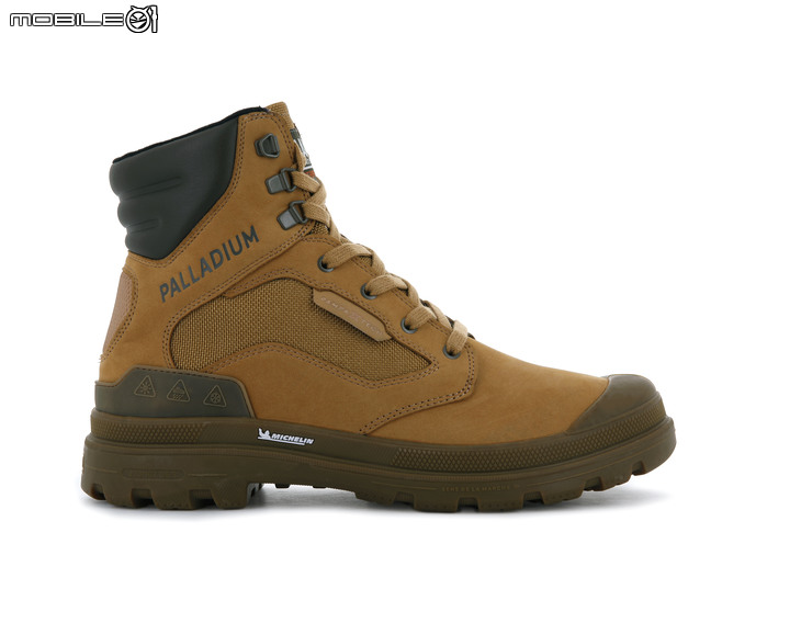 PALLADIUM x 米其林聯名款式軍靴登場 全球首雙導入米其林胎紋科技的PAMPA X TECH大底!