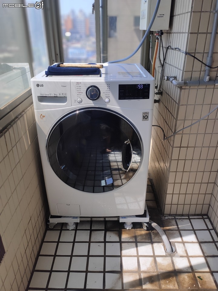 樂金LG滾筒洗衣機型號WD-S17VBD(洗脫烘蒸) 開箱