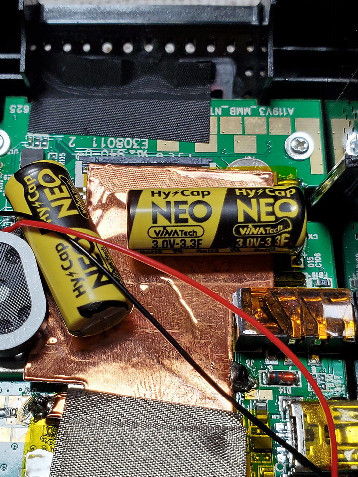 [拆機][更換超級電容] A119 V3 拆機更換超級電容 (Vina TECH 3V 3.3Fx2--> 3V 5Fx2)