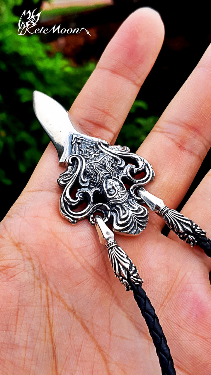 Guardia-Athena雅典娜皮繩項鍊(舊款純銀版)