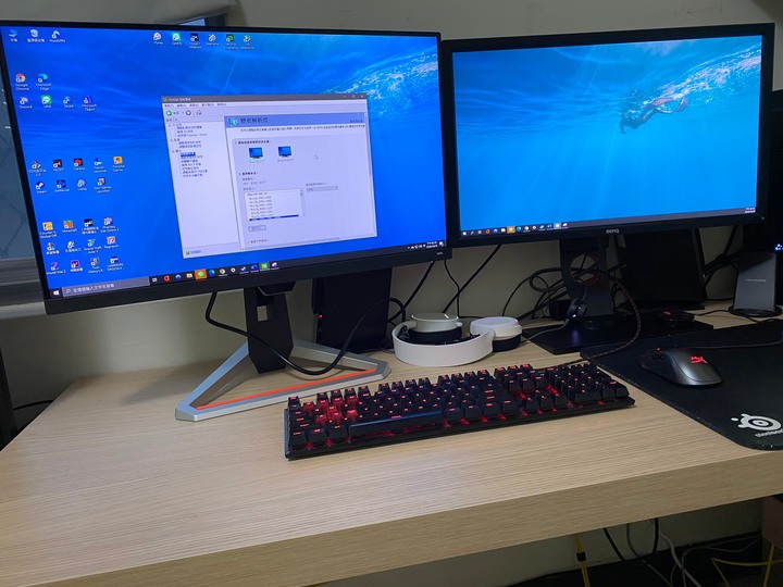 夢寐以求的雙螢幕,Benq EX2710遊戲護眼螢幕開箱