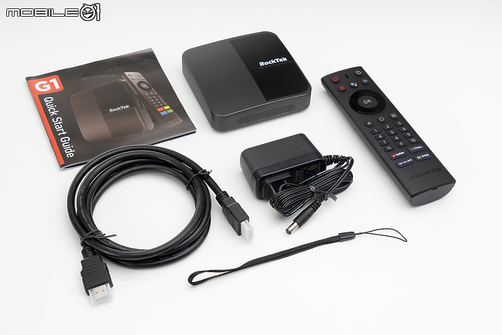 RockTek G1 4K HDR 智慧電視盒 完整的 Android TV 服務打造全新家庭娛樂！