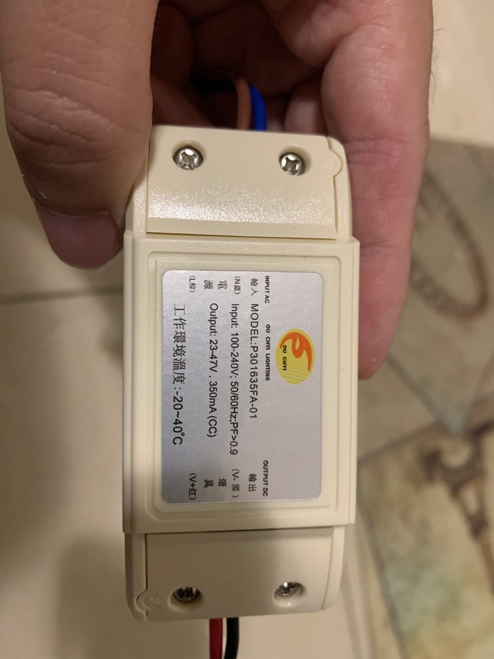 LED崁燈更換，變壓器及電路問題