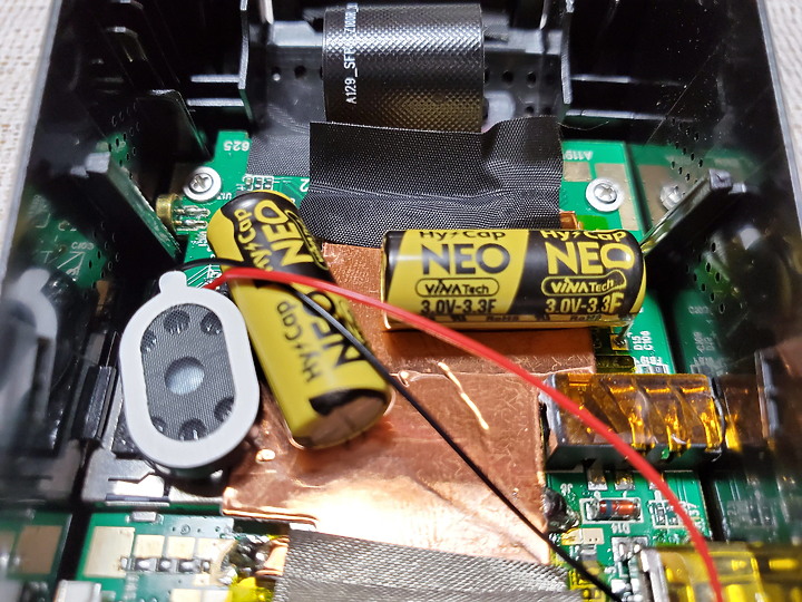 [拆機][更換超級電容] A119 V3 拆機更換超級電容 (Vina TECH 3V 3.3Fx2--> 3V 5Fx2)