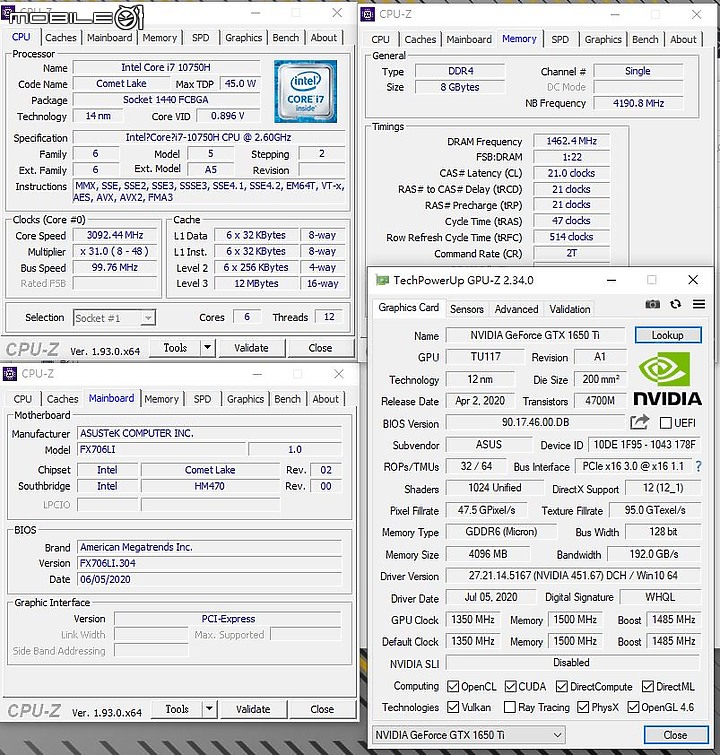大尺寸實惠選 ASUS TUF Gaming F17 FX706LI 電競筆電開箱測試