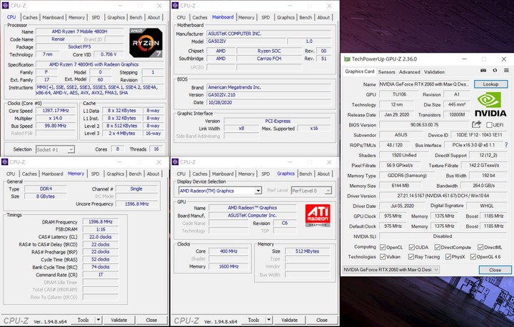 點我看大圖 少了光害跑一樣快,ASUS ROG Zephyrus G15 GA502IV 電競筆電開箱測試
