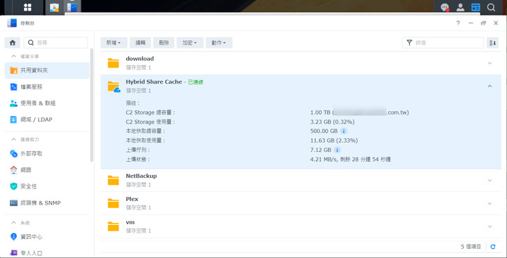 點我看大圖 Synology DS1621xs+ 開箱及 DSM 7.0 體驗分享