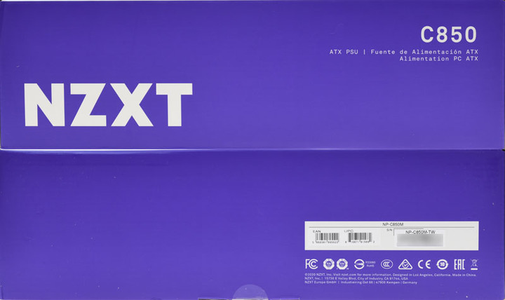 NZXT C850全模組化電源開箱