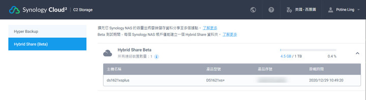 點我看大圖 Synology DS1621xs+ 開箱及 DSM 7.0 體驗分享