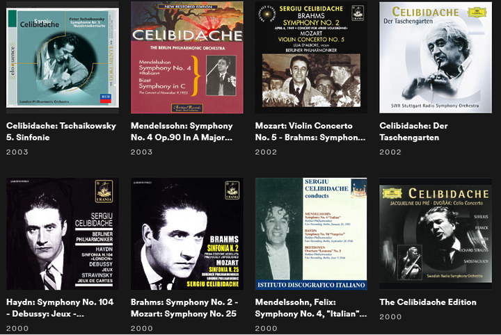 傳奇指揮家傑利畢達克 Sergiu Celibidache 的錄音專輯 - SPOTIFY 歌單分享
