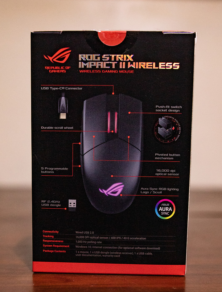 華碩 ROG Strix Impact II Wireless 開箱