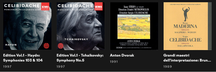 傳奇指揮家傑利畢達克 Sergiu Celibidache 的錄音專輯 - SPOTIFY 歌單分享