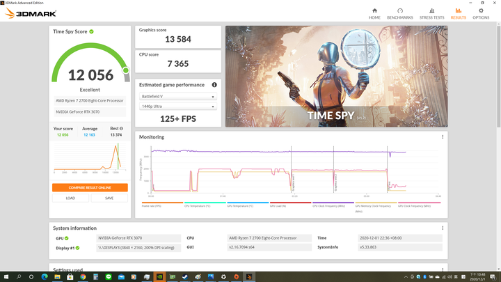 3070跑pcie3.0-8x還行