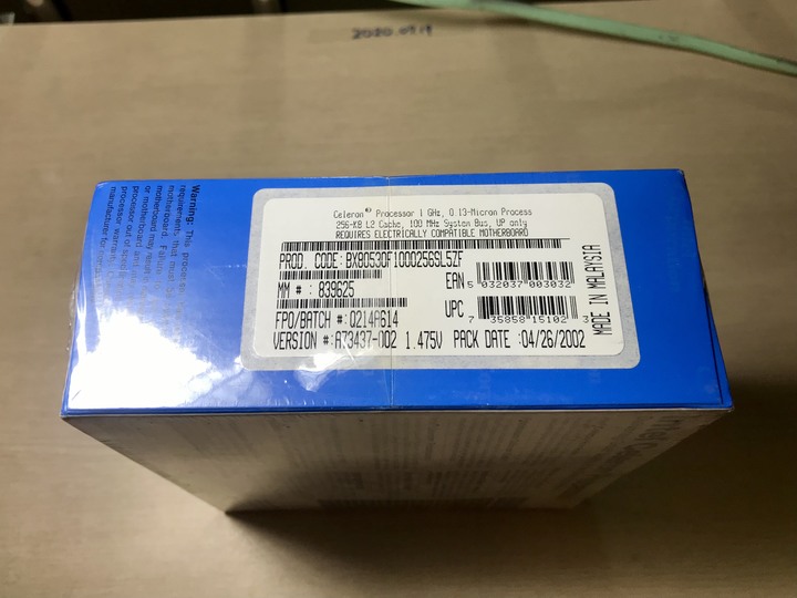 來自十九年前的全新盒裝未拆封