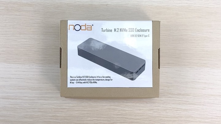 開箱 NODA Turbine 內建風扇的 SSD 外接盒