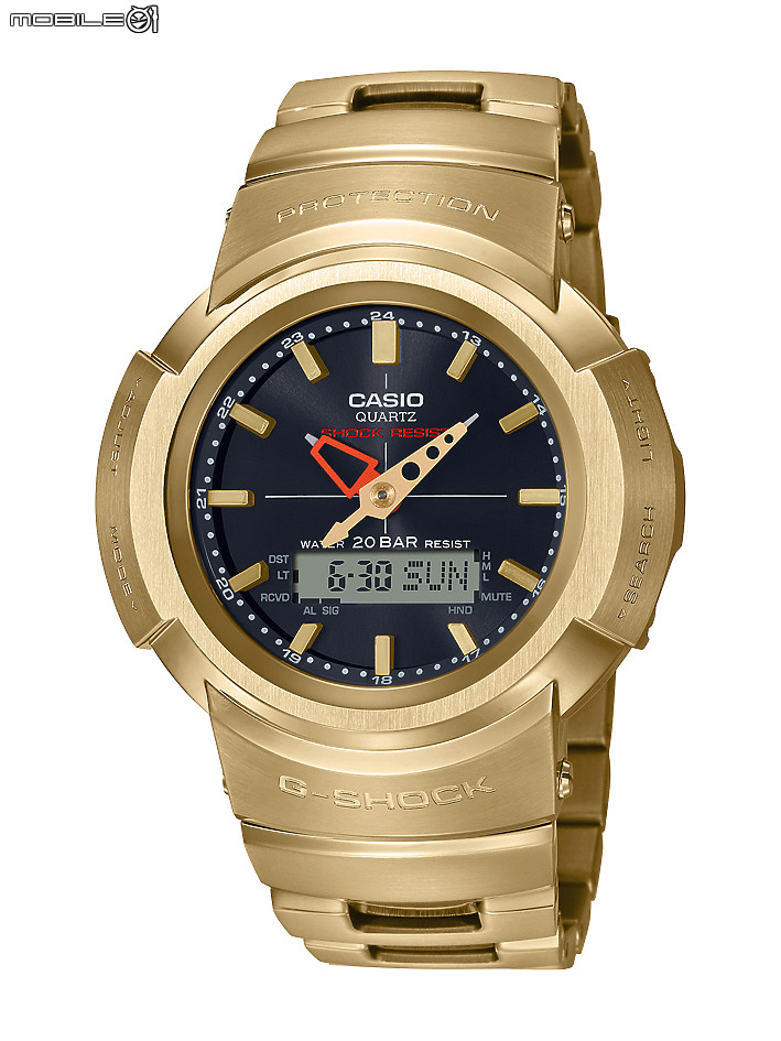 金屬重鑄 G-SHOCK AWM-500 指針液晶雙顯 太陽能電力及六局電波上身！