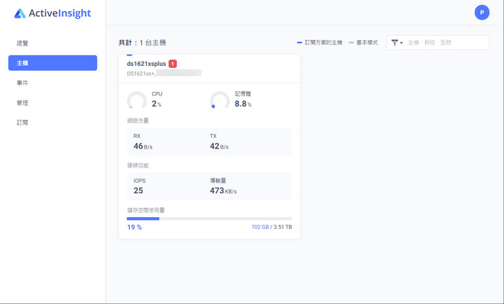 點我看大圖 Synology DS1621xs+ 開箱及 DSM 7.0 體驗分享