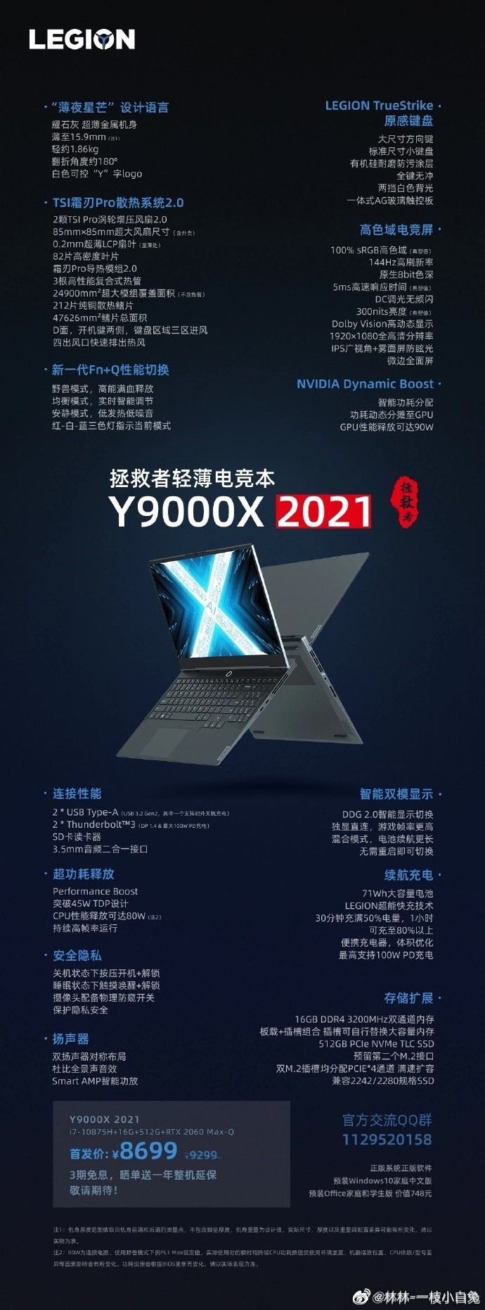 Lenovo AMD  4800H R9000X ( 可PD 充電，高性能移動遊戲筆電)