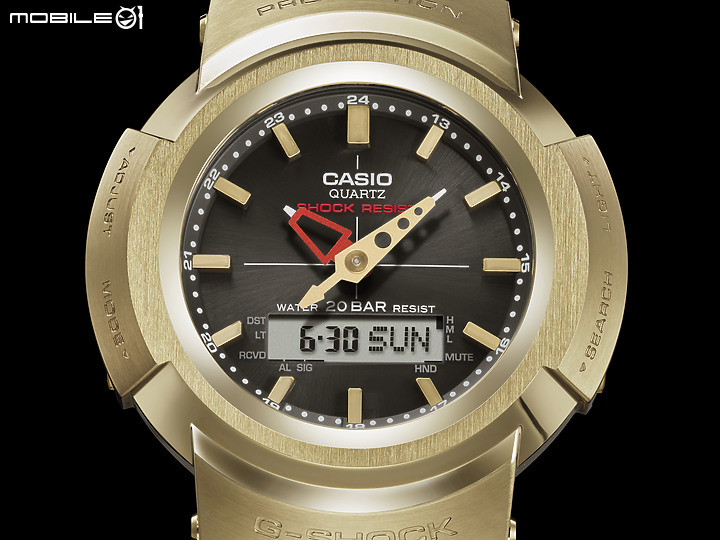 金屬重鑄 G-SHOCK AWM-500 指針液晶雙顯 太陽能電力及六局電波上身！