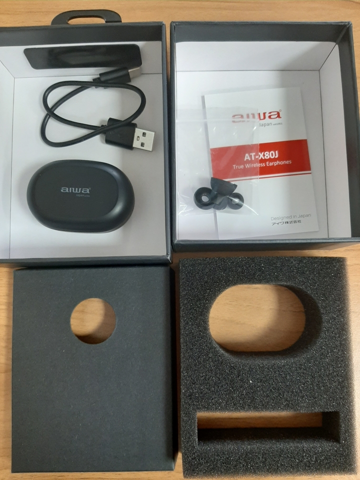 愛華 aiwa AT-X80J 真無線入耳式藍芽耳機