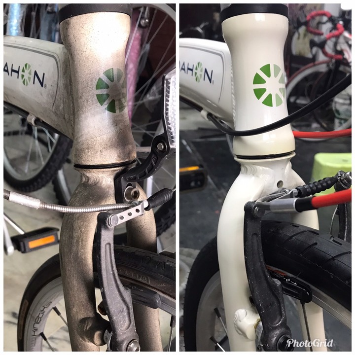 這是小弟所做的單車美容修復保養