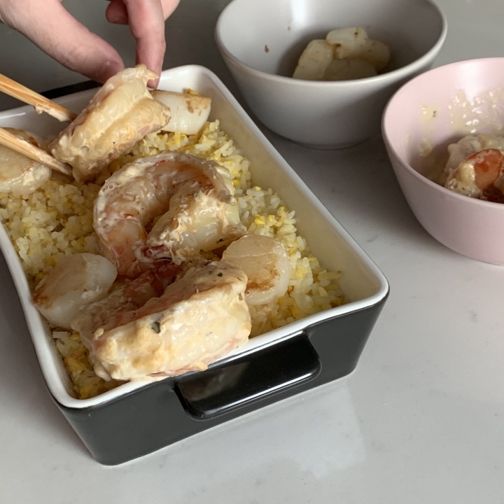 白汁海鮮焗飯，充滿溫暖的感覺🥸