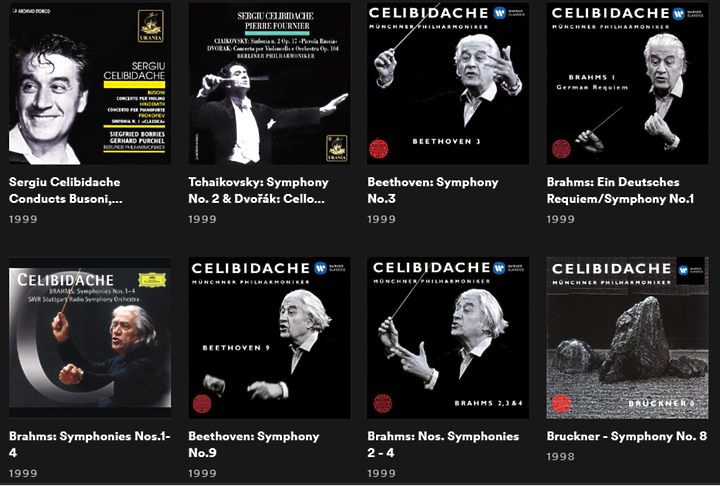傳奇指揮家傑利畢達克 Sergiu Celibidache 的錄音專輯 - SPOTIFY 歌單分享