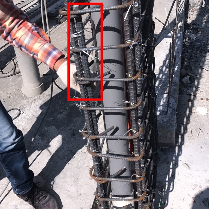 透天牌樓興建鋼筋未鎖進去，是否有安全疑慮?