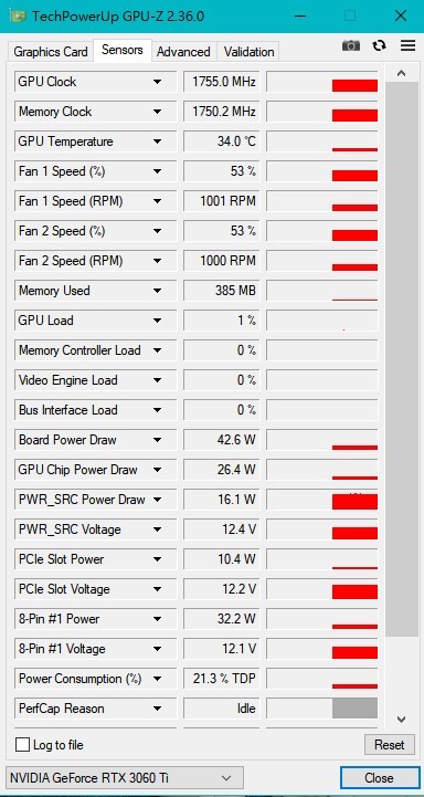 ASUS TUF-RTX3060TI-O8G-GAMING 風扇運轉疑問