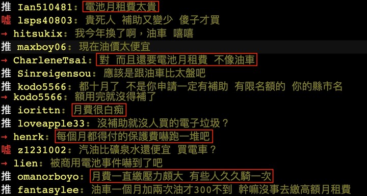 騎多少花多少的月租費跟油車很像,為何換電陣營不採用呢?