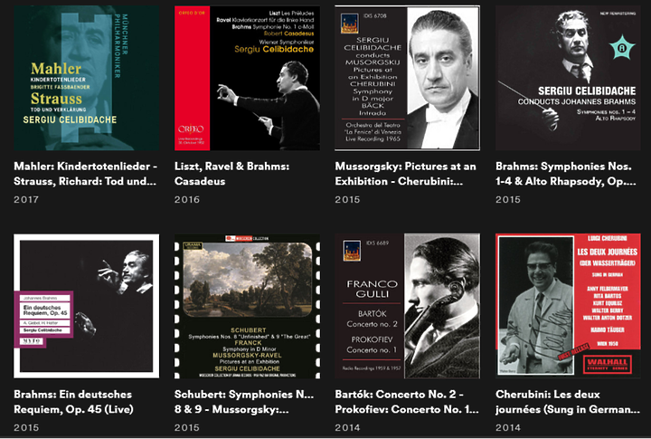 傳奇指揮家傑利畢達克 Sergiu Celibidache 的錄音專輯 - SPOTIFY 歌單分享