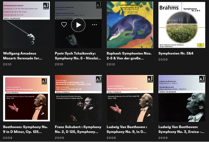 傳奇指揮家傑利畢達克 Sergiu Celibidache 的錄音專輯 - SPOTIFY 歌單分享
