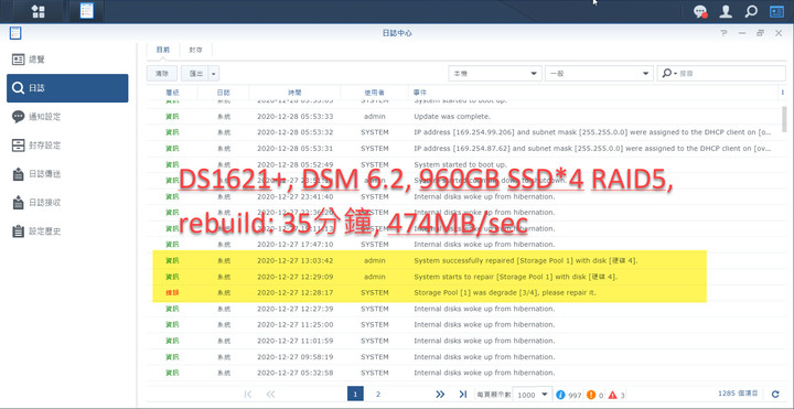 點我看大圖 Synology DS1621xs+ 開箱及 DSM 7.0 體驗分享