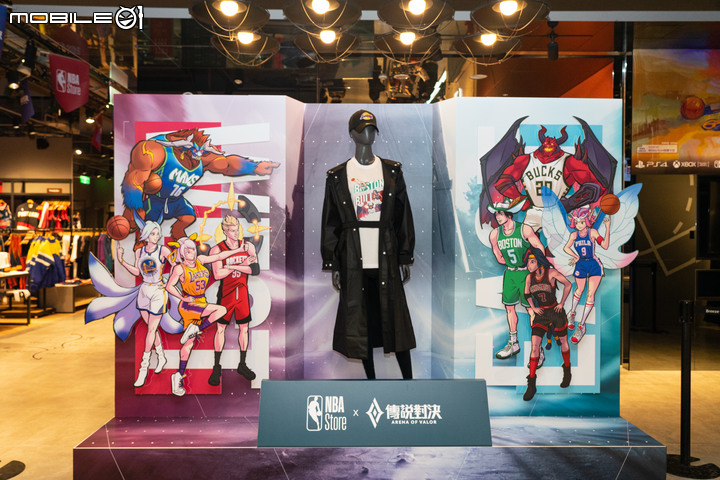 NBA Store X《傳說對決》合作推出聯名系列商品! 多位人氣遊戲角色穿上NBA球衣