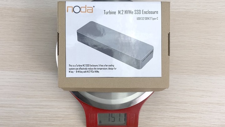 開箱 NODA Turbine 內建風扇的 SSD 外接盒