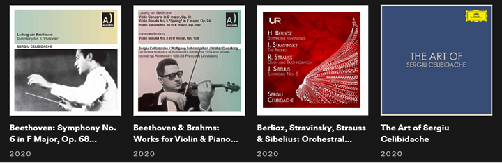 傳奇指揮家傑利畢達克 Sergiu Celibidache 的錄音專輯 - SPOTIFY 歌單分享