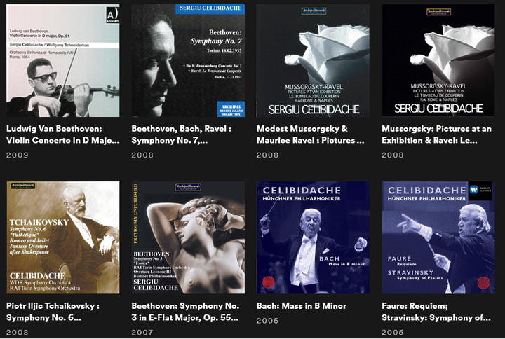 傳奇指揮家傑利畢達克 Sergiu Celibidache 的錄音專輯 - SPOTIFY 歌單分享