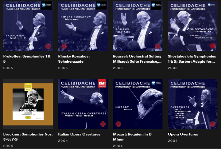 傳奇指揮家傑利畢達克 Sergiu Celibidache 的錄音專輯 - SPOTIFY 歌單分享