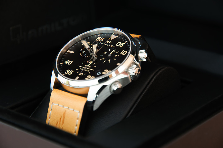 「Hamilton Khaki Pilot」漢米爾頓卡其飛行計時錶 - 開別人箱開箱文
