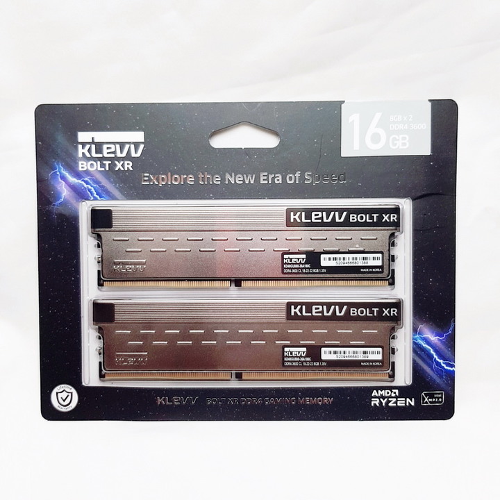 簡約 沉穩 散熱佳!KLEVV科賦 BOLT XR DDR4-3600。