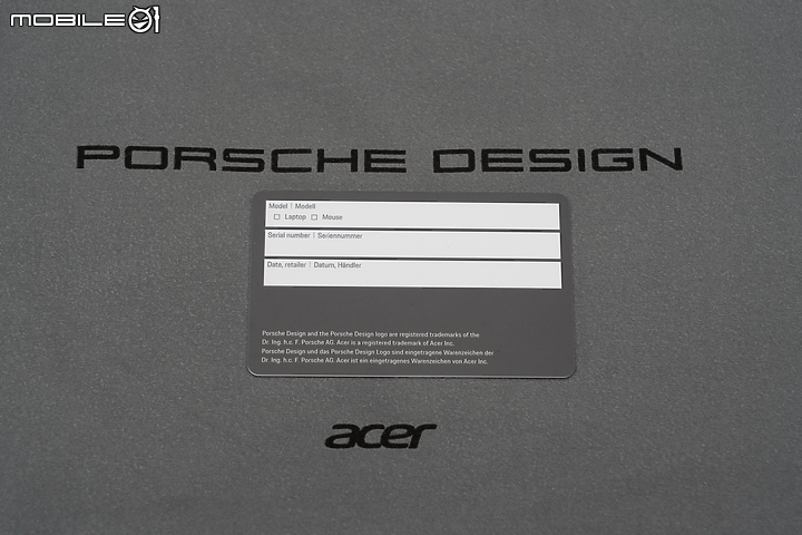 Porsche Design Acer Book RS 實機開箱 配件也出眾的時尚筆電！