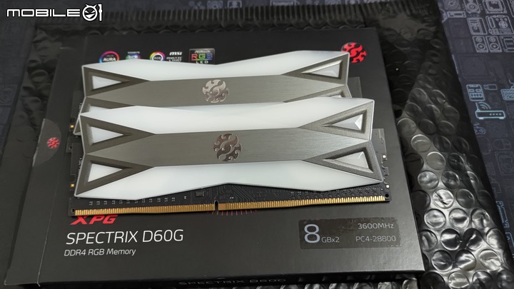 電競螢光棒 -XPG SPECTRIX D60G 簡單開箱