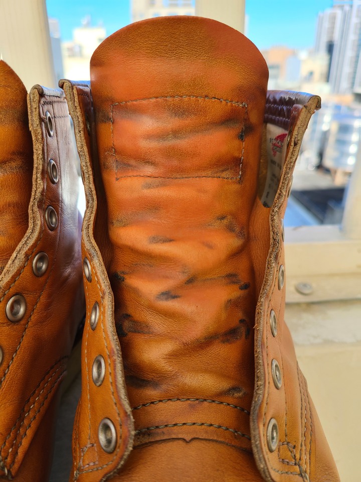 [分享] RED WING 9875 舊化分享 + 不專業保養