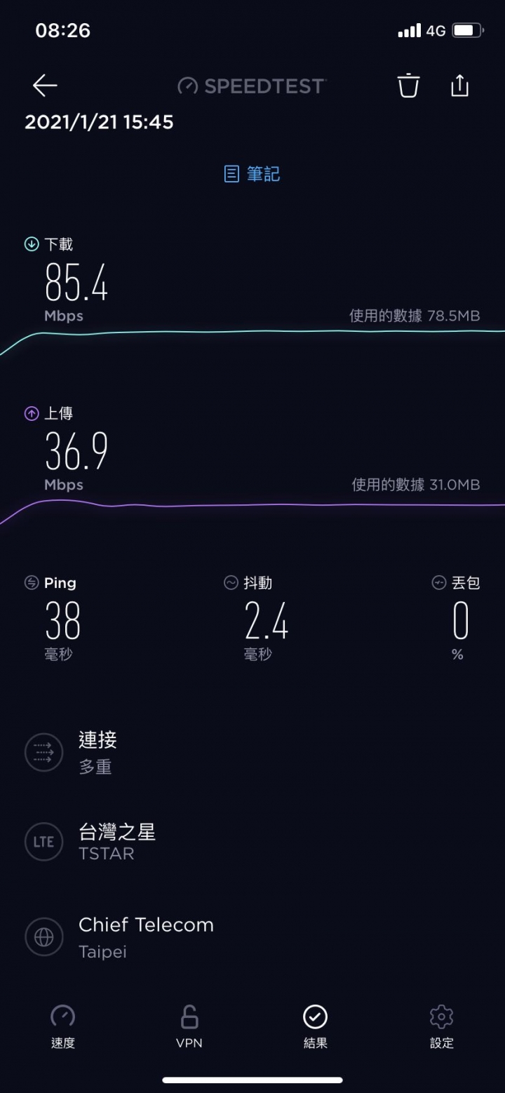 兩小電信在金門的收訊(離島