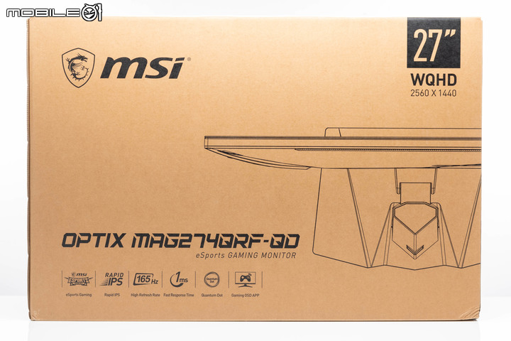 MSI MAG274QRF-QD 量子點螢幕開箱實測 廣色域與快速反應兼具