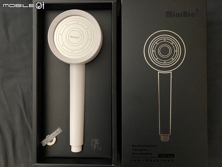 不專業微氣泡蓮蓬頭開箱分享-MiniBle i 除氯微氣泡蓮蓬頭