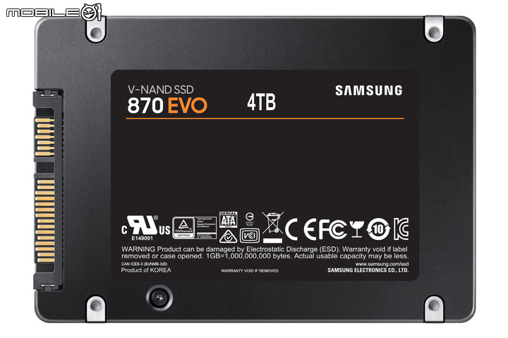 三星推出 870 Evo SATA SSD 採用新款 MKX 控制器提高隨機讀取性能