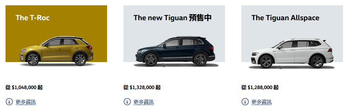 2021外觀小改款New Tiguan台灣預購上架了