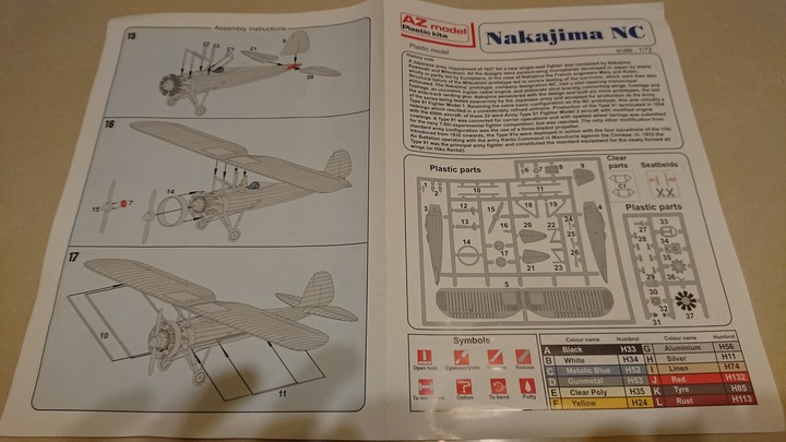 （開箱）稀有之AZ Models出品1/72「中島九一式戰鬥機」