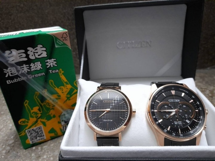 結婚12週年星辰石英計時腕錶及大三針光動能腕錶入荷